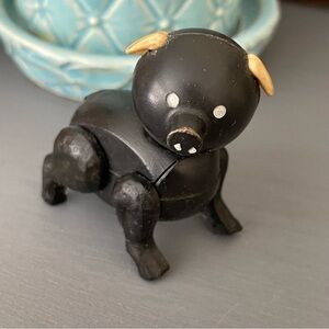 Vintage Fisher-Price 1967 Play Farm Black Pig Figure❤️🐷